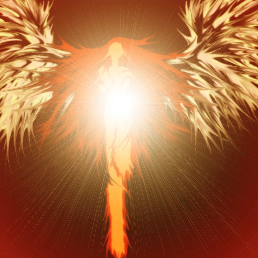 Oak staff formed in flame